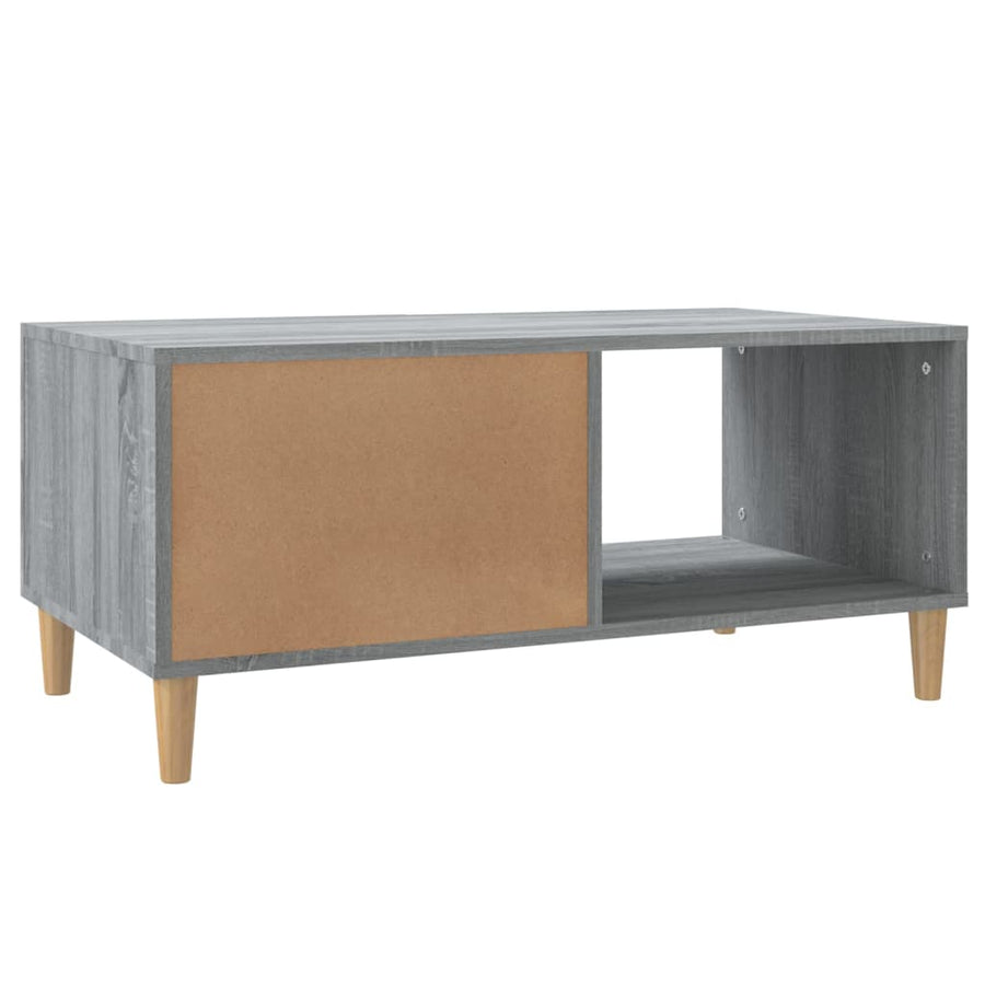 Salontafel 89,5X50X40 Cm Bewerkt Hout Grijs Sonoma Eikenkleurig