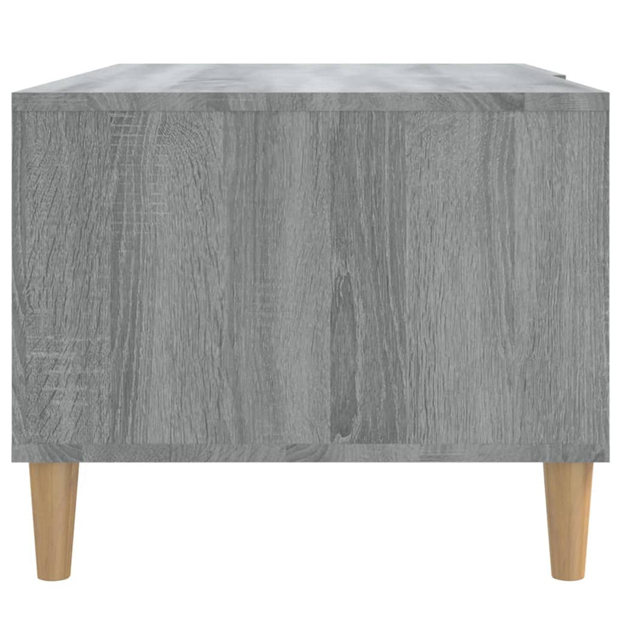 Salontafel 89,5X50X40 Cm Bewerkt Hout Grijs Sonoma Eikenkleurig