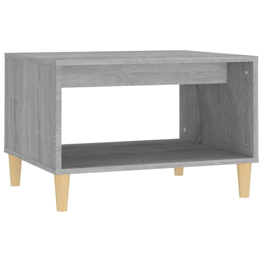Salontafel 60X50X40 Cm Bewerkt Hout Grijs Sonoma Eikenkleurig