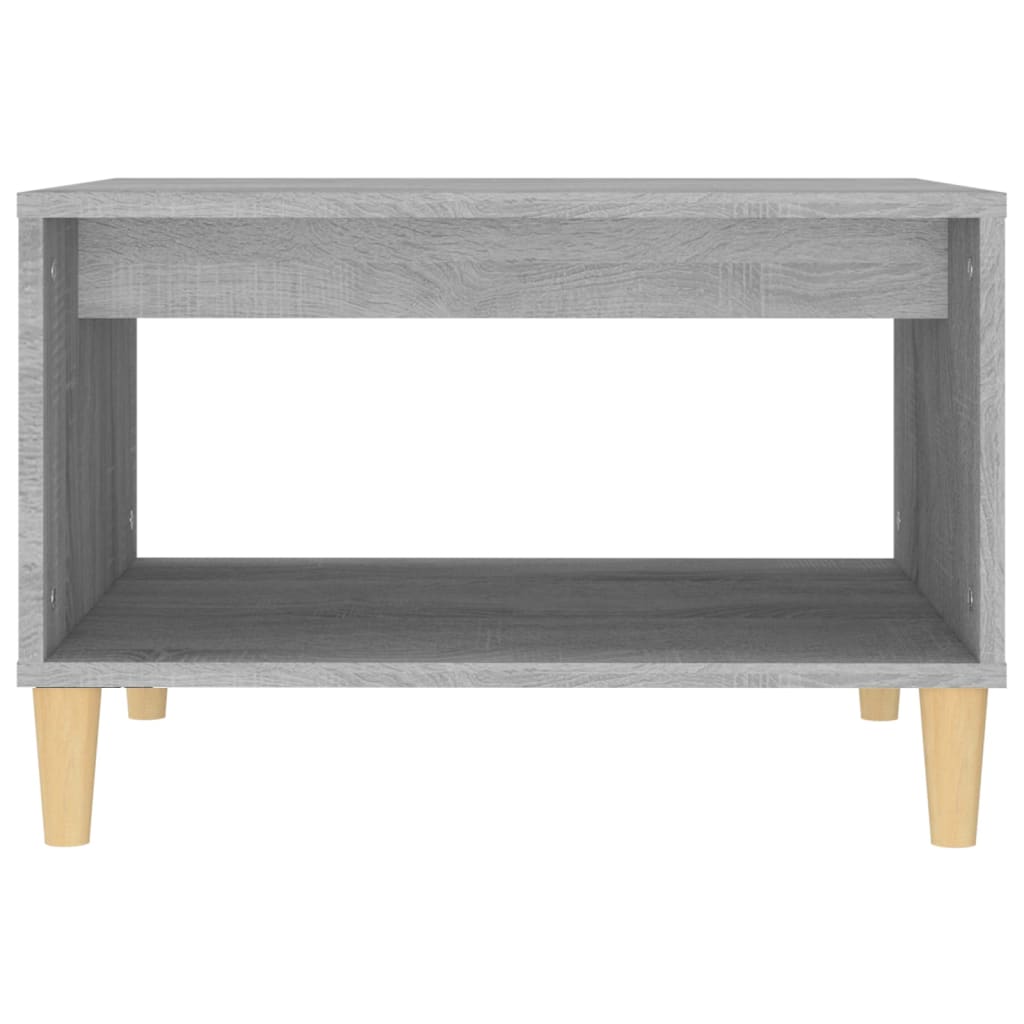 Salontafel 60X50X40 Cm Bewerkt Hout Grijs Sonoma Eikenkleurig