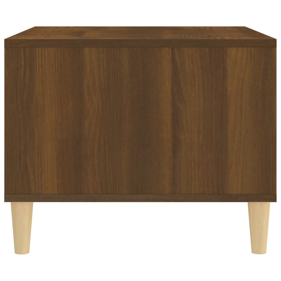 Salontafel 60X50X40 Cm Bewerkt Hout Bruin Eikenkleur