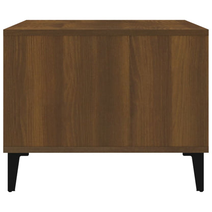Salontafel 60X50X40 Cm Bewerkt Hout bruin eikenkleur