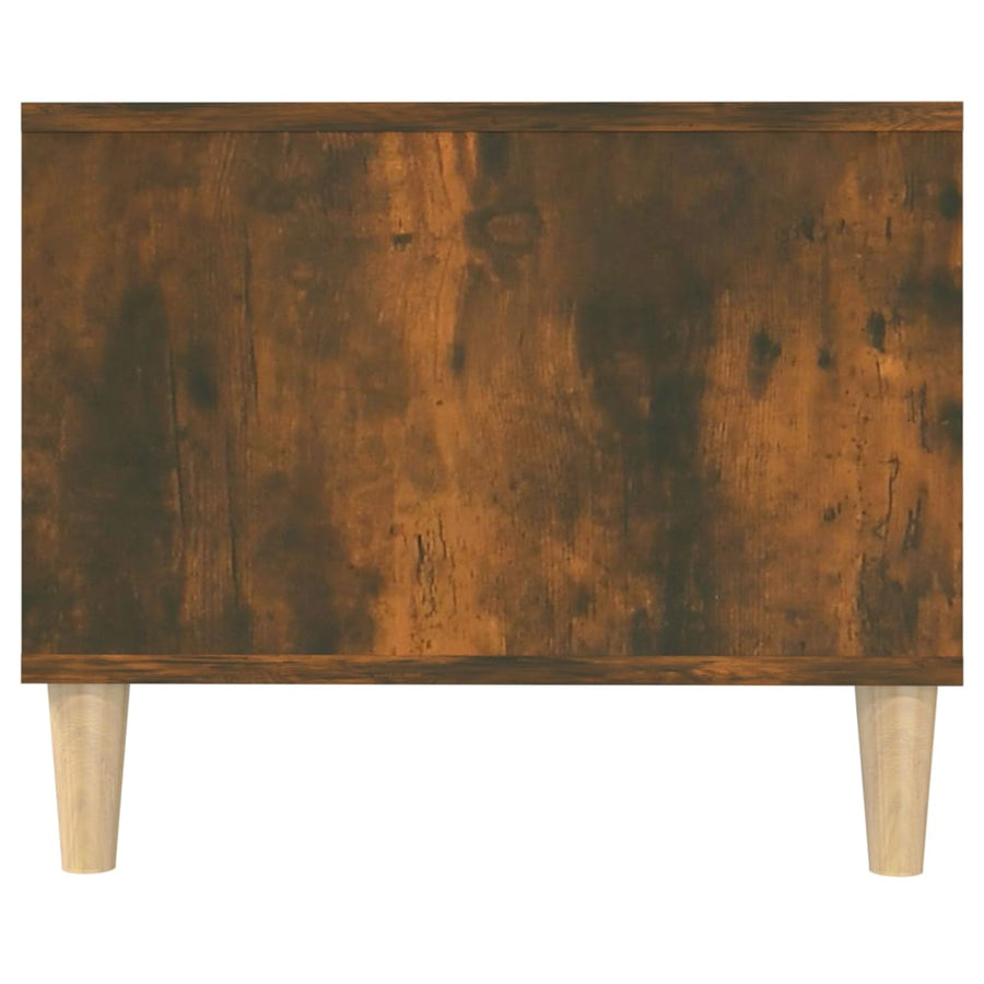 Salontafel 02X50X40 Cm Bewerkt Hout Kleurig Gerookt eiken