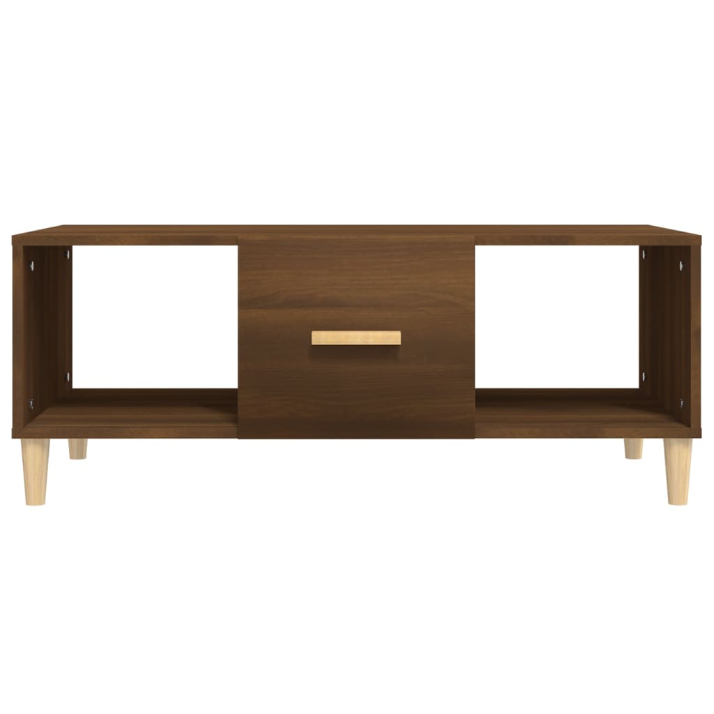 Salontafel 02X50X40 Cm Bewerkt Hout bruin eikenkleur