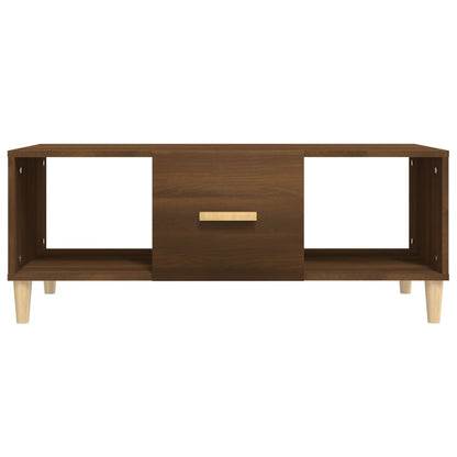 Salontafel 02X50X40 Cm Bewerkt Hout bruin eikenkleur
