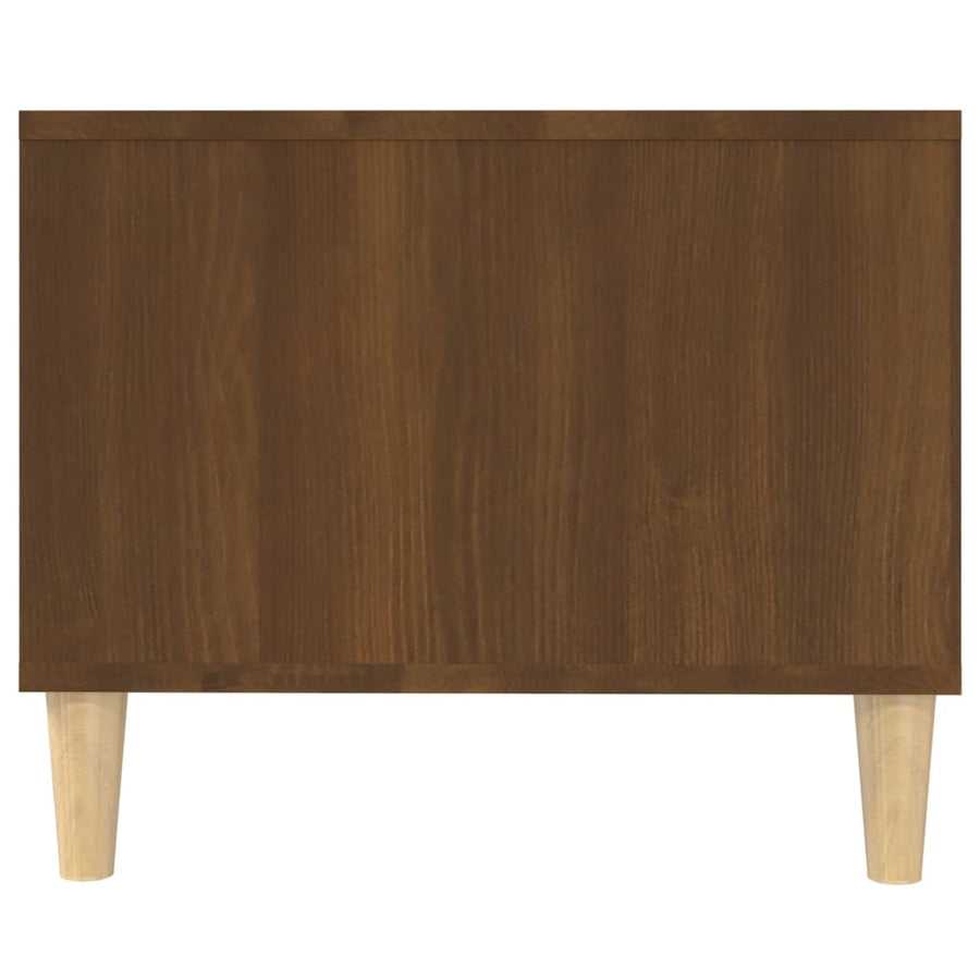 Salontafel 02X50X40 Cm Bewerkt Hout bruin eikenkleur