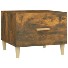 Salontafel 50X50X40 Cm Bewerkt Hout Kleurig 1 Gerookt eiken