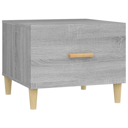 Salontafel 50X50X40 Cm Bewerkt Hout Grijs Sonoma Eikenkleurig