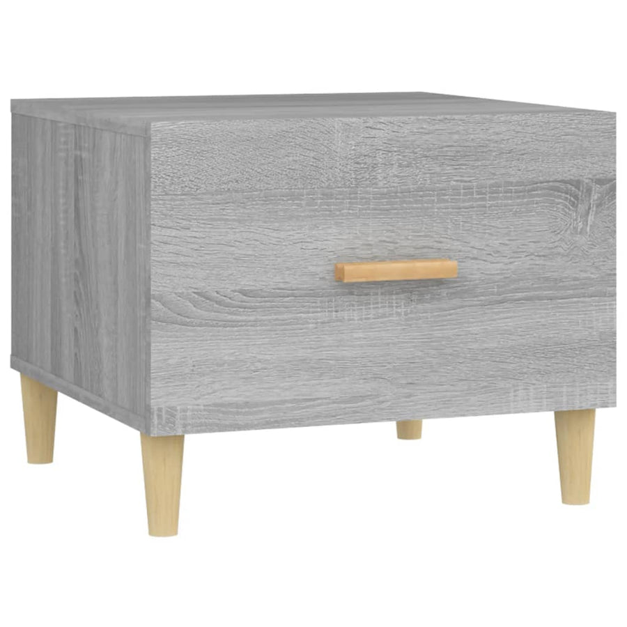 Salontafel 50X50X40 Cm Bewerkt Hout Grijs Sonoma Eikenkleurig