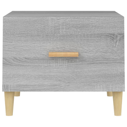 Salontafel 50X50X40 Cm Bewerkt Hout Grijs Sonoma Eikenkleurig