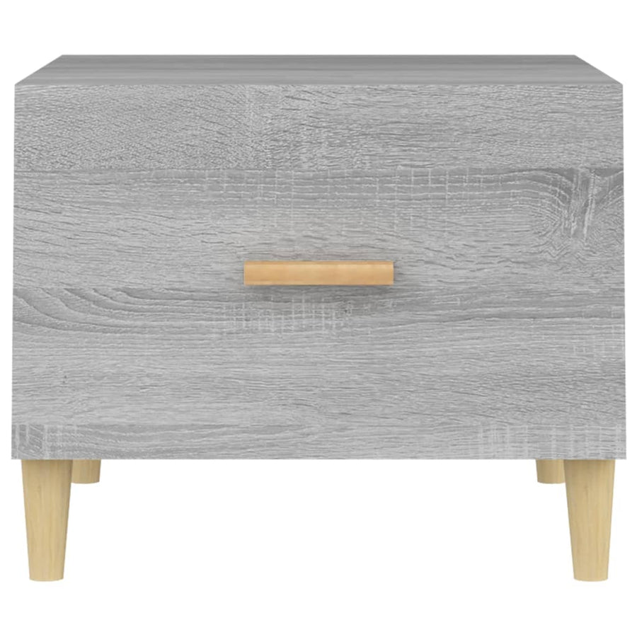 Salontafel 50X50X40 Cm Bewerkt Hout Grijs Sonoma Eikenkleurig