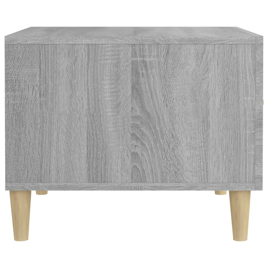 Salontafel 50X50X40 Cm Bewerkt Hout Grijs Sonoma Eikenkleurig