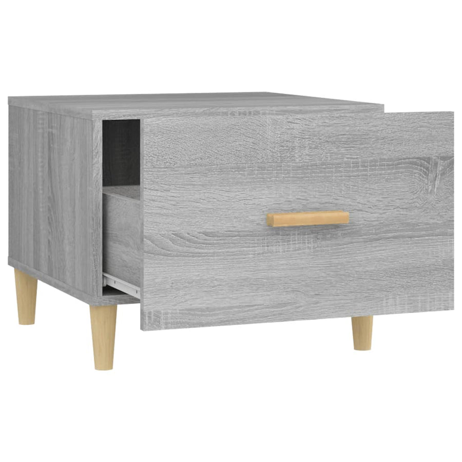 Salontafels 2 St 50X50X40 Cm Bewerkt Hout Grijs Sonoma Eiken
