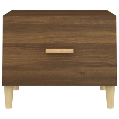 Salontafel 50X50X40 Cm Bewerkt Hout Bruin Eikenkleur