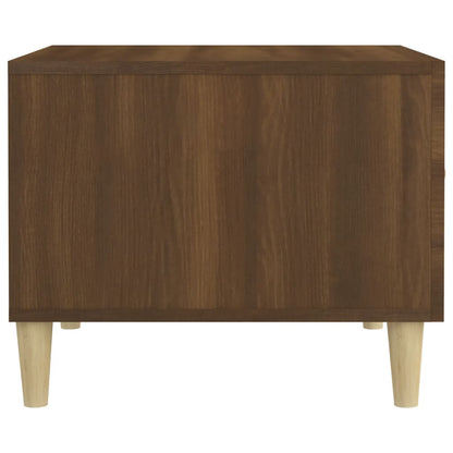 Salontafel 50X50X40 Cm Bewerkt Hout Bruin Eikenkleur