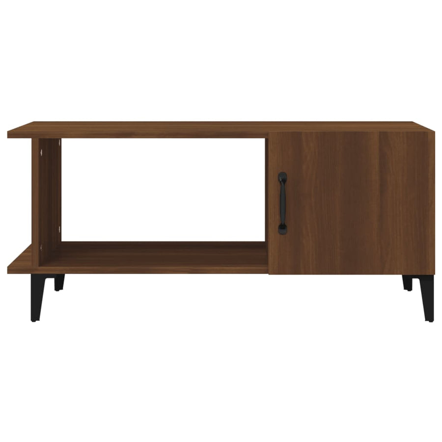 Salontafel 90X50X40 Cm Bewerkt Hout Bruin Eikenkleur