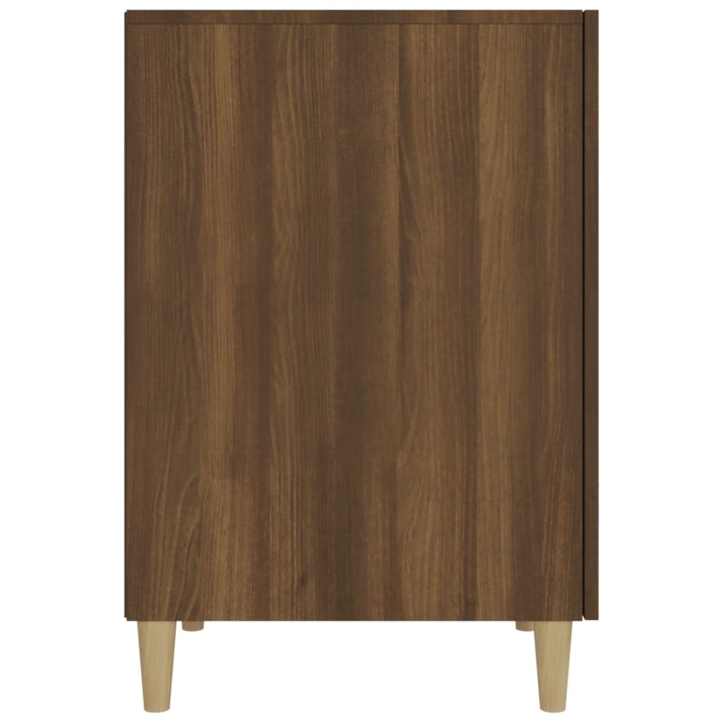 Bureau 140x50x75 cm bewerkt hout bruin eikenkleur