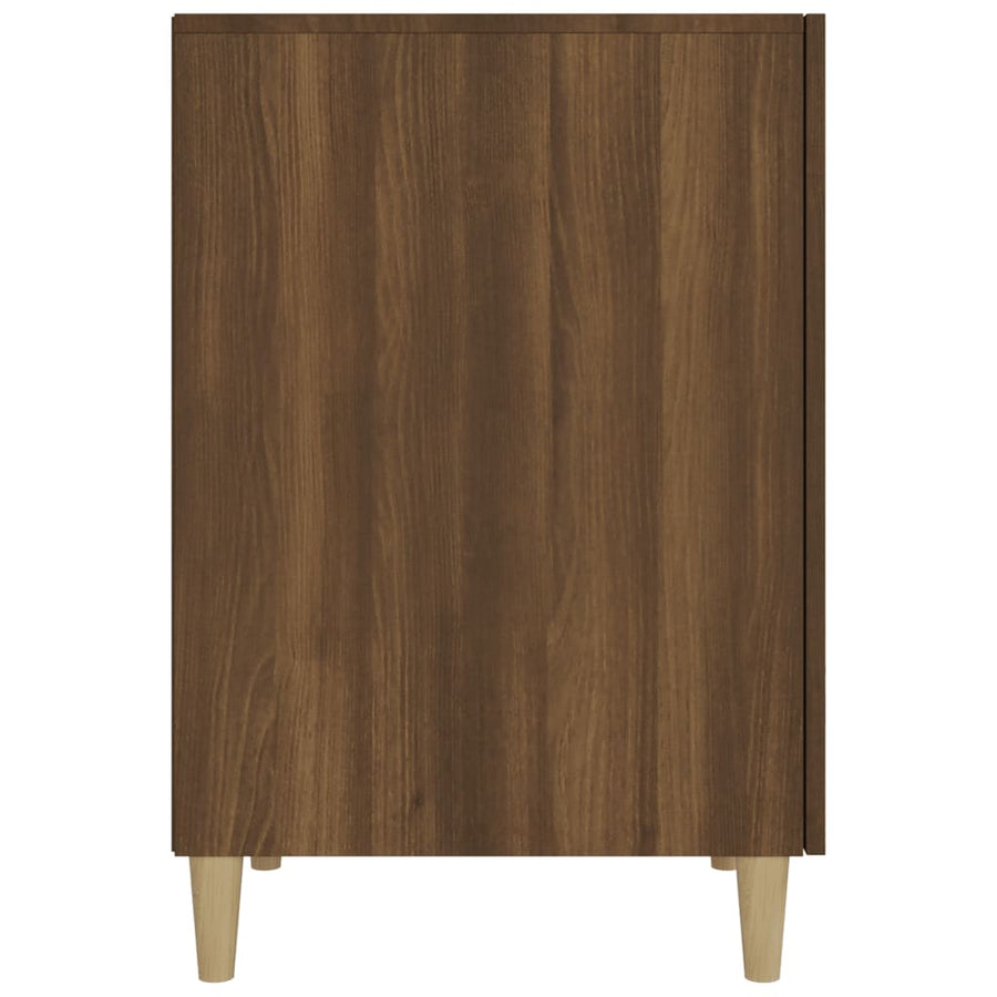 Bureau 140x50x75 cm bewerkt hout bruin eikenkleur