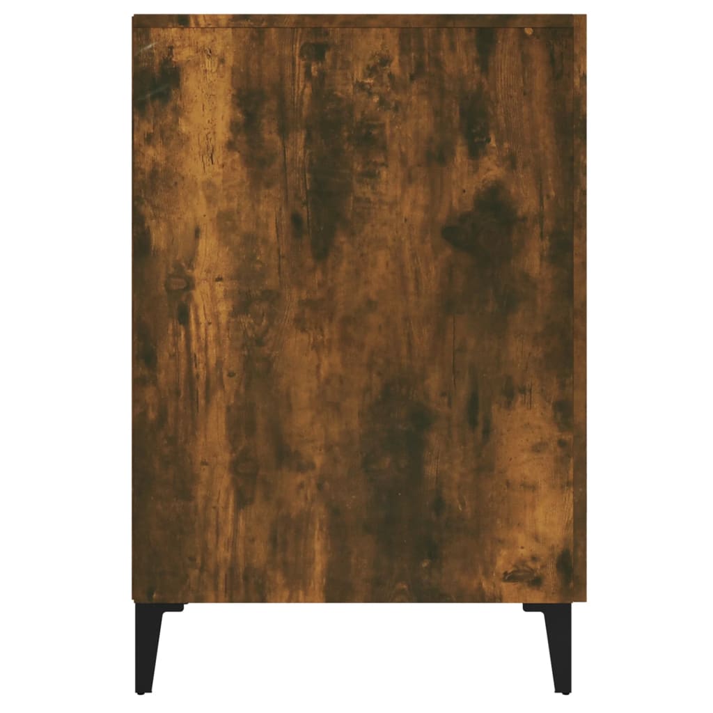 Bureau 140X50X75 Cm Bewerkt Hout Gerookt Eikenkleurig