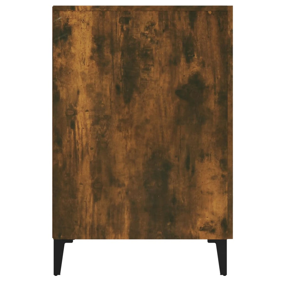 Bureau 140X50X75 Cm Bewerkt Hout Gerookt Eikenkleurig