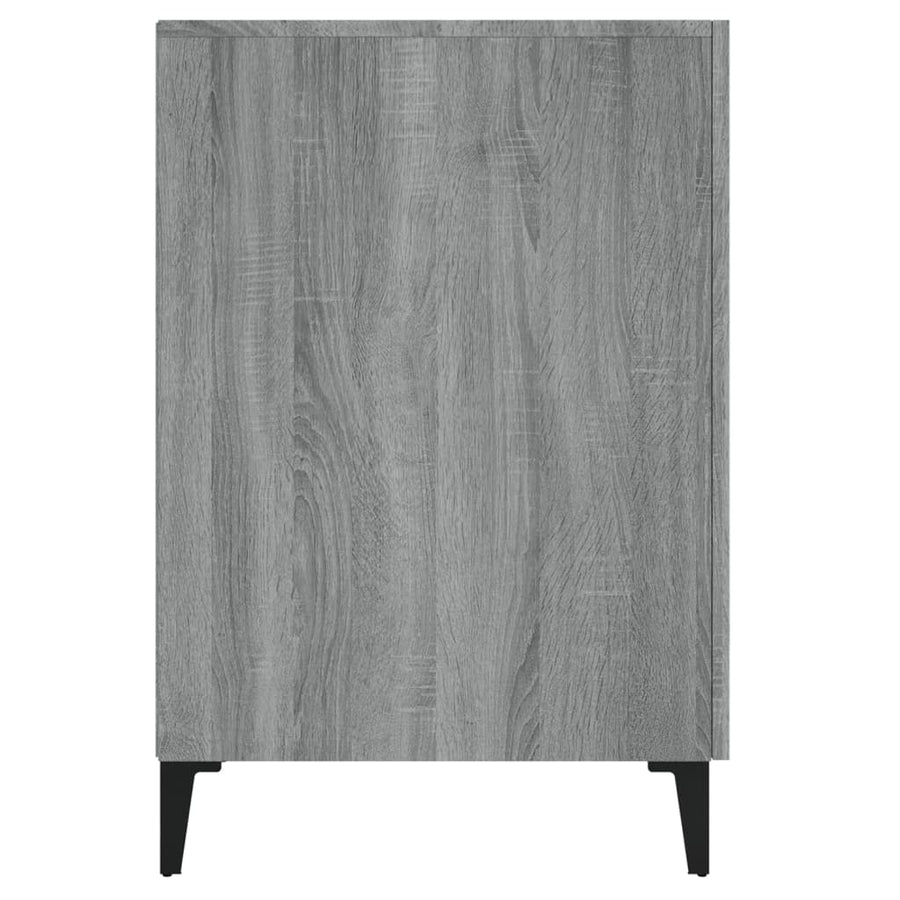 Bureau 140x50x75 cm bewerkt hout grijs sonoma eikenkleurig