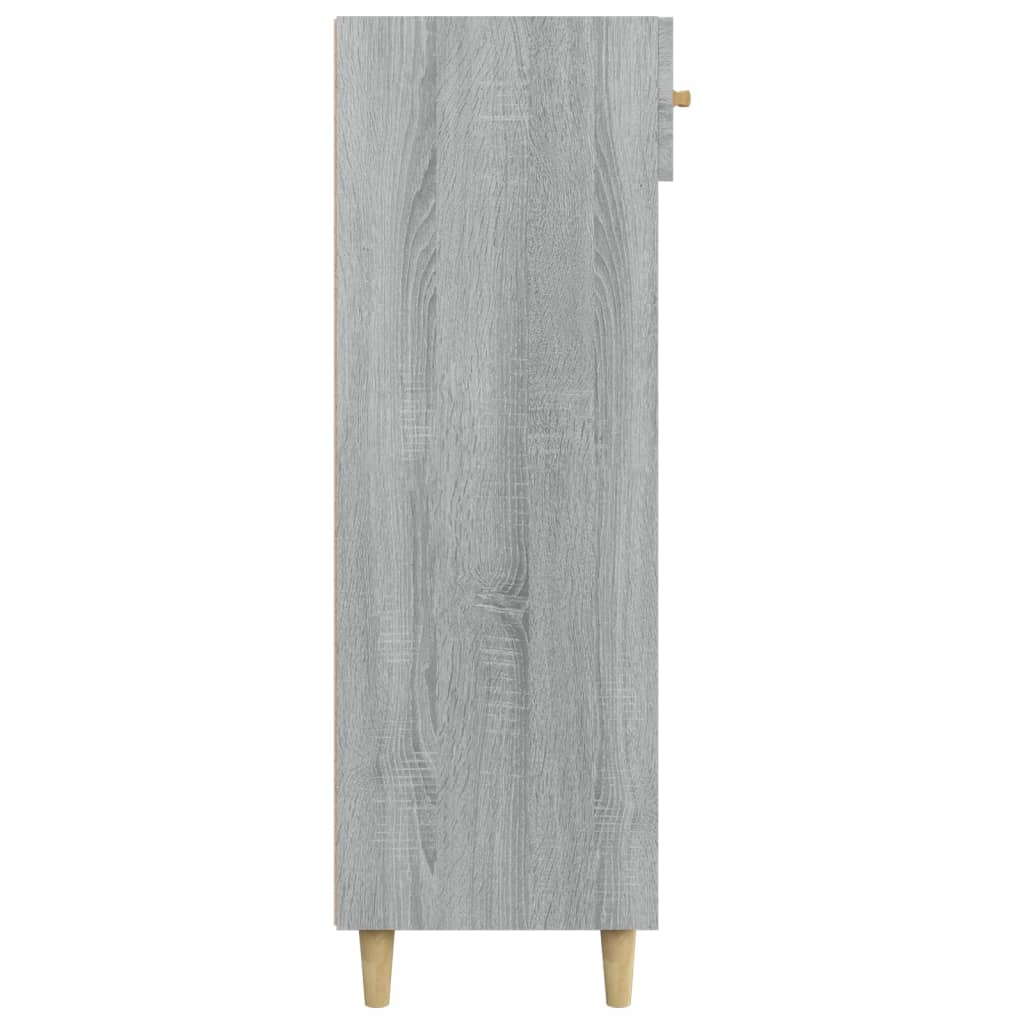 Schoenenkast 60x35x105 cm bewerkt hout grijs sonoma eikenkleur