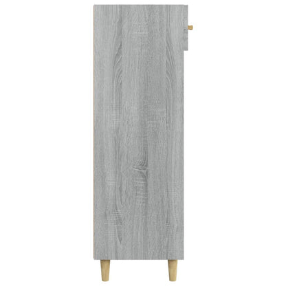 Schoenenkast 60x35x105 cm bewerkt hout grijs sonoma eikenkleur