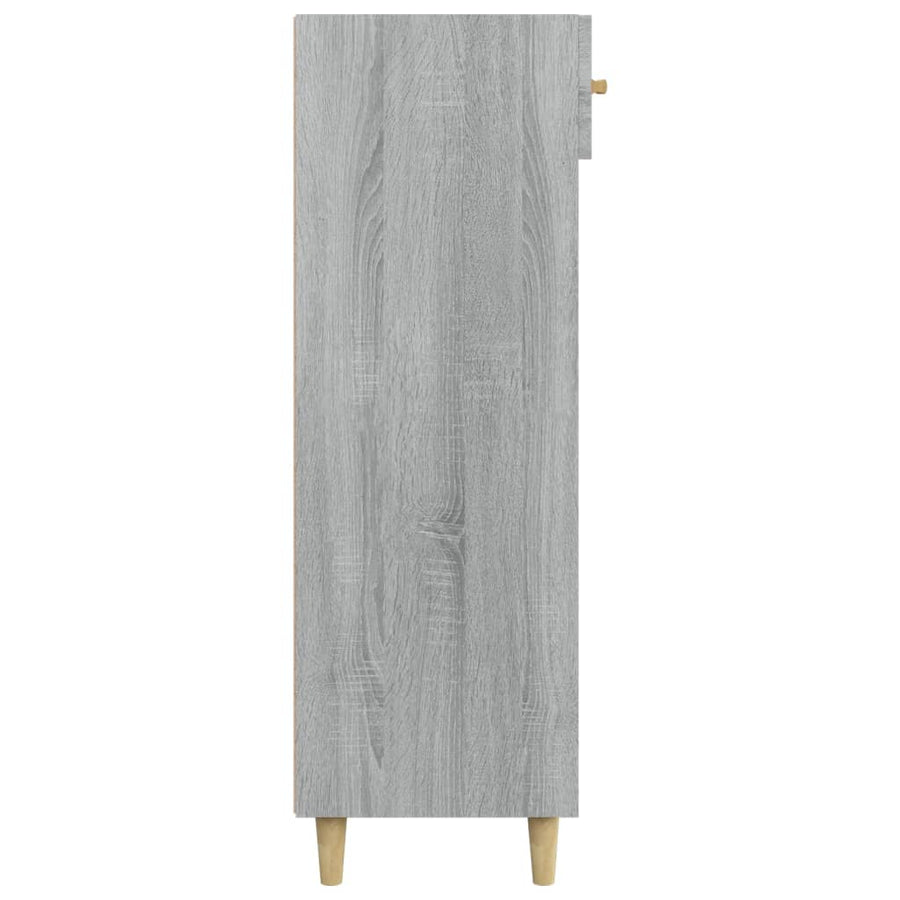 Schoenenkast 60x35x105 cm bewerkt hout grijs sonoma eikenkleur