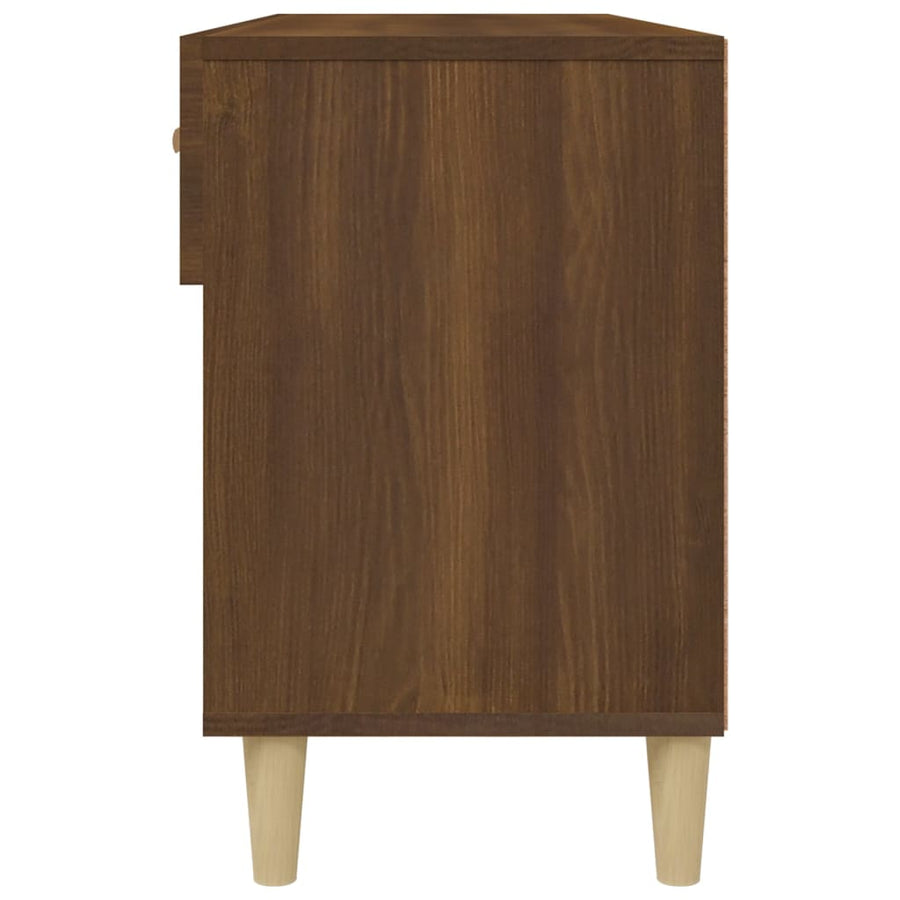 Schoenenkast 102X35X55 Cm Bewerkt Hout Bruineikenkleurig