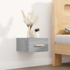 Wall-mounted nightstand 35x35x20 cm grey Sonoma oak effect