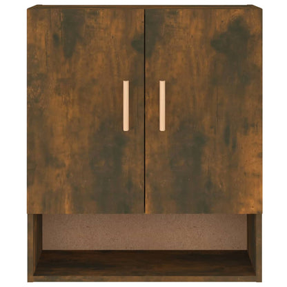 Wandkast 60X31X70 Cm Bewerkt Hout Gerookt Eikenkleurig