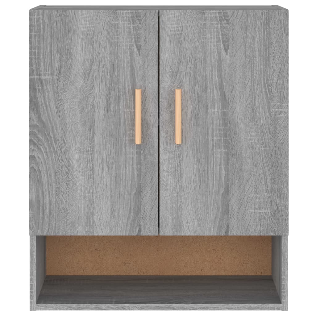 Wandkast 60X31X70 Cm Bewerkt Hout Grijs Sonoma Eikenkleurig