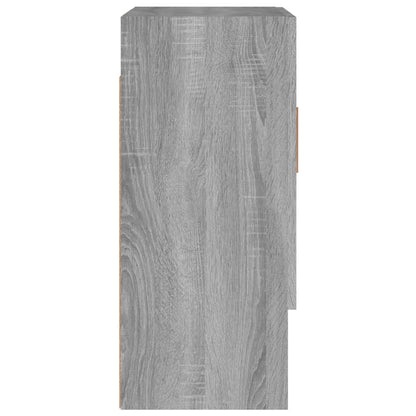 Wandkast 60X31X70 Cm Bewerkt Hout Grijs Sonoma Eikenkleurig