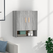 Wandkast 60x31x70 cm bewerkt hout grijs sonoma