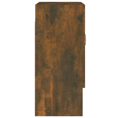 Wandkast 60X31X70 Cm Bewerkt Hout Gerookt Eikenkleurig