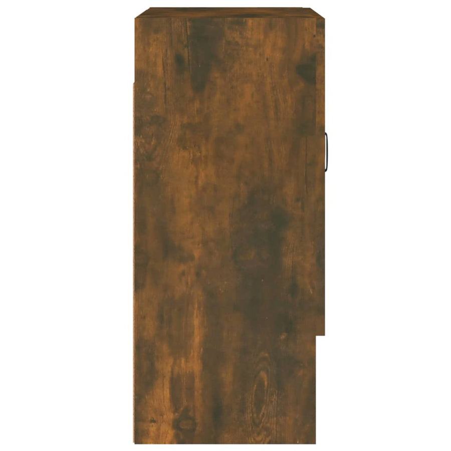 Wandkast 60X31X70 Cm Bewerkt Hout Gerookt Eikenkleurig