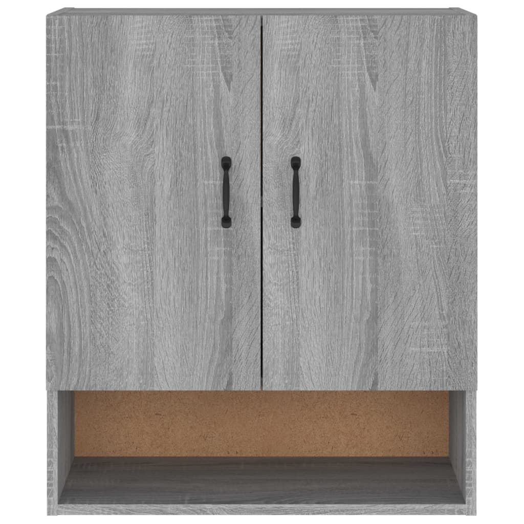 Wandkast 60X31X70 Cm Bewerkt Hout Grijs Sonoma Eikenkleurig