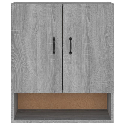 Wandkast 60X31X70 Cm Bewerkt Hout Grijs Sonoma Eikenkleurig