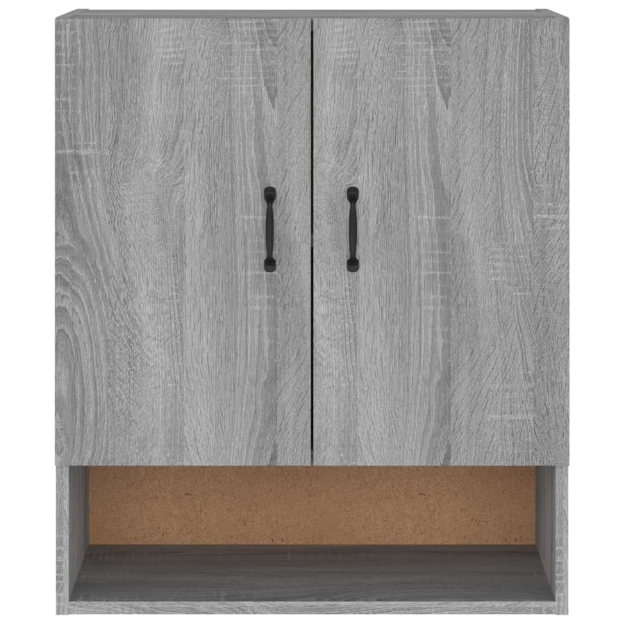 Wandkast 60X31X70 Cm Bewerkt Hout Grijs Sonoma Eikenkleurig