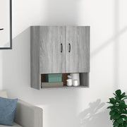Wandkast 60x31x70 cm grijs sonoma eiken