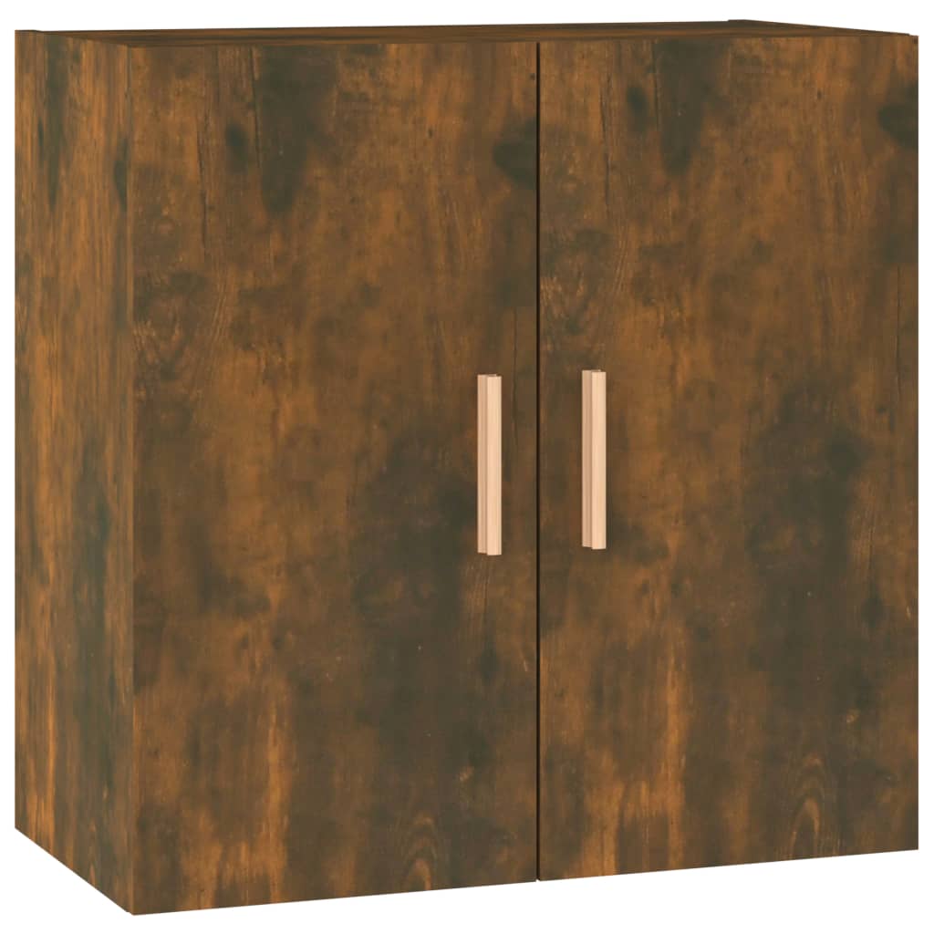 Wandkast 60X30X60 Cm Bewerkt Hout Gerookt Eikenkleurig