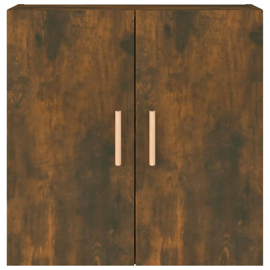 Wandkast 60X30X60 Cm Bewerkt Hout Gerookt Eikenkleurig