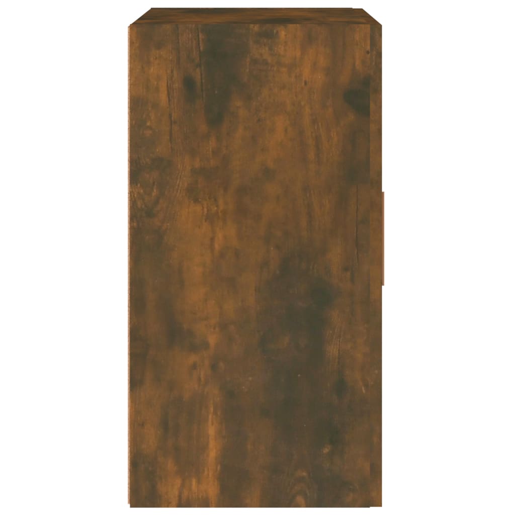 Wandkast 60X30X60 Cm Bewerkt Hout Gerookt Eikenkleurig
