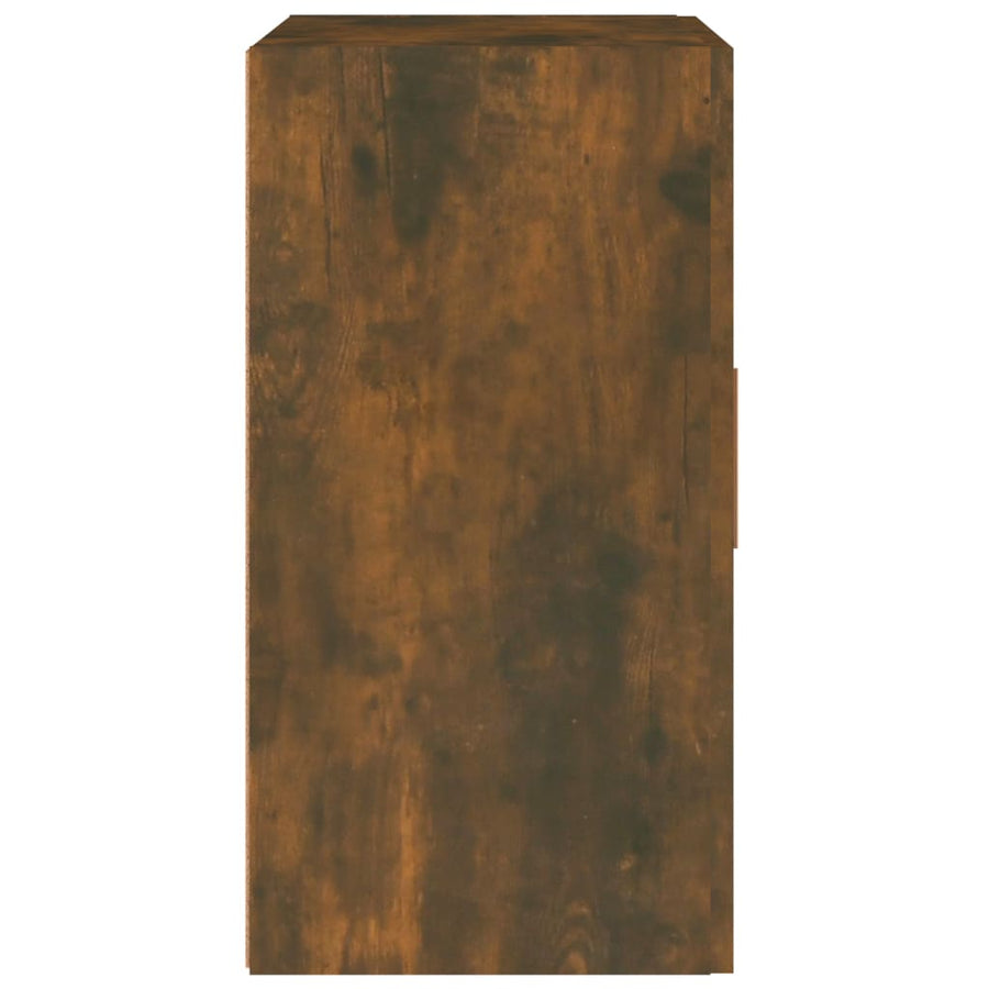 Wandkast 60X30X60 Cm Bewerkt Hout Gerookt Eikenkleurig