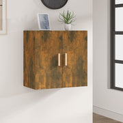 Wandkast 60x30x60 cm bewerkt hout gerookt eiken