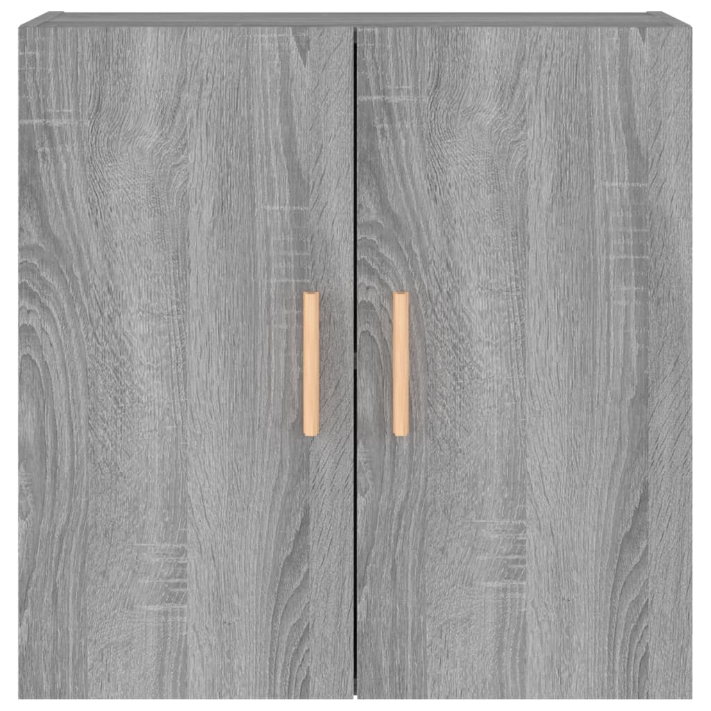 Wandkast 60X30X60 Cm Bewerkt Hout Grijs Sonoma Eikenkleurig