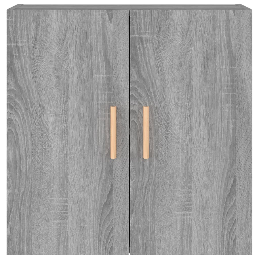 Wandkast 60X30X60 Cm Bewerkt Hout Grijs Sonoma Eikenkleurig
