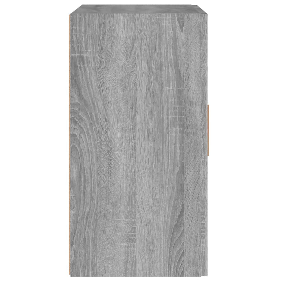 Wandkast 60X30X60 Cm Bewerkt Hout Grijs Sonoma Eikenkleurig