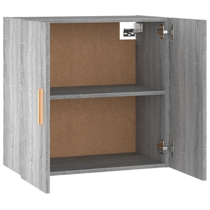 Wandkast 60X30X60 Cm Bewerkt Hout Grijs Sonoma Eikenkleurig