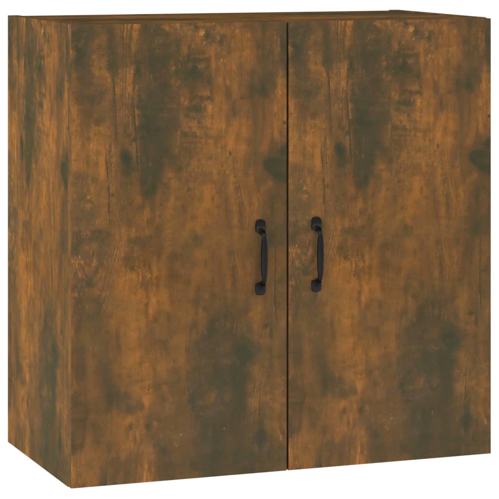 Wandkast 60X31X60 Cm Bewerkt Hout Gerookt Eikenkleurig